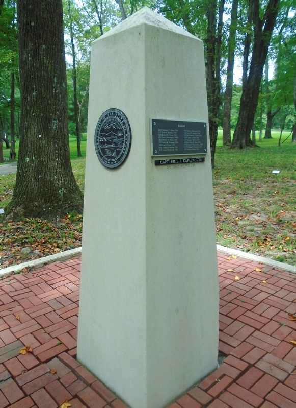 Kansas Medal of Honor Recipients Memorial Obelisk image. Click for full size.