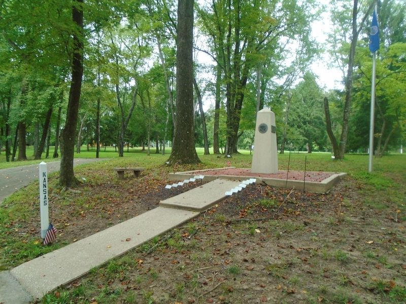 Kansas Medal of Honor Recipients Memorial Plaza image. Click for full size.
