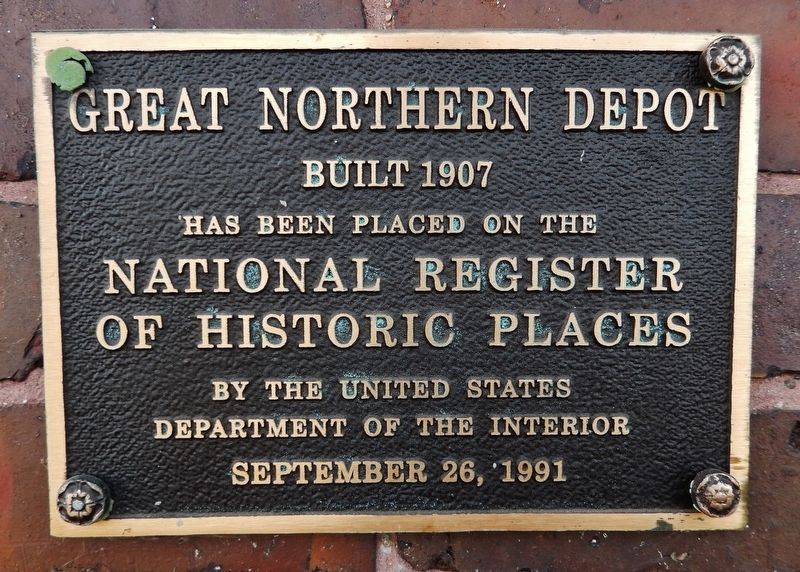 Great Northern Depot Marker. Click for full size. Great Northern Depot Marker image. Click for full size.