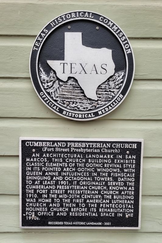 Cumberland Presbyterian Church Marker. Click for full size. Cumberland Presbyterian Church Marker image. Click for full size.