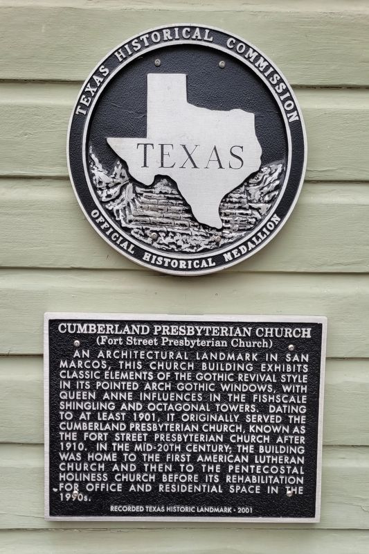 Cumberland Presbyterian Church Marker image. Click for full size.