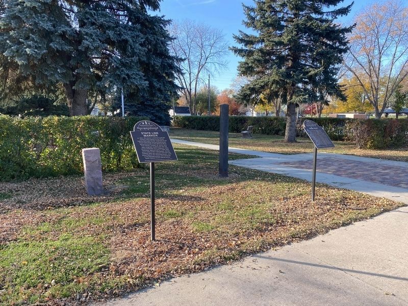Iron Post & Marker (right). Click for full size. Iron Post & Marker (right) image. Click for full size.