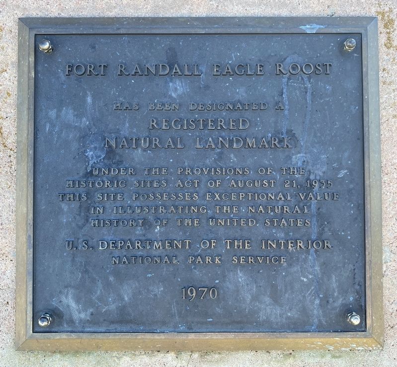Fort Randall Eagle Roost Marker image. Click for full size.