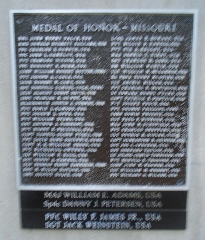 Missouri Medal of Honor Recipients Marker image. Click for full size.