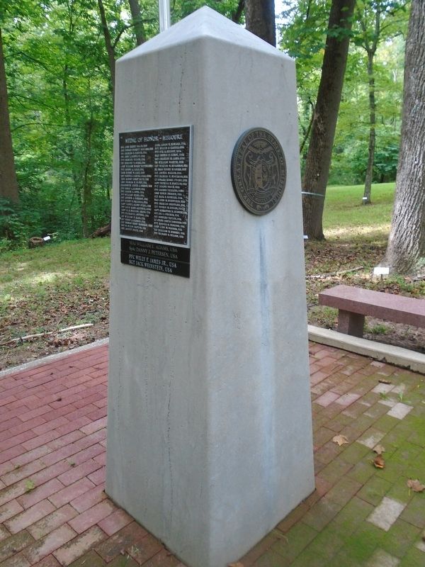 Missouri Medal of Honor Recipients Memorial Obelisk. Click for full size. Missouri Medal of Honor Recipients Memorial Obelisk image. Click for full size.