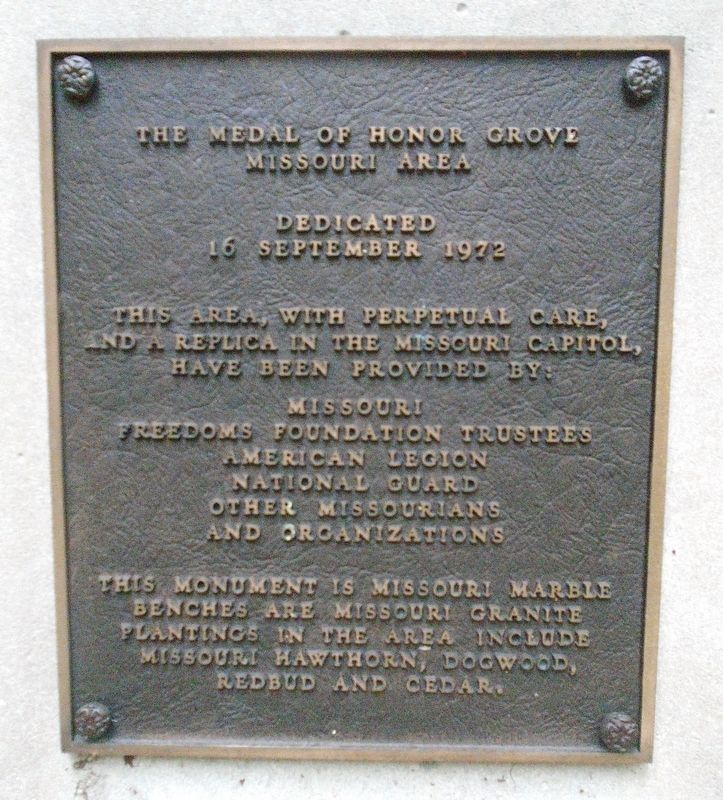 Missouri Medal of Honor Recipients Memorial Dedication. Click for full size. Missouri Medal of Honor Recipients Memorial Dedication image. Click for full size.