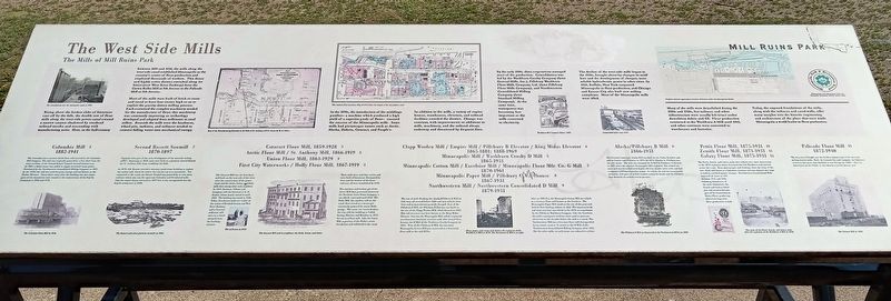 The West Side Mills Marker image. Click for full size.