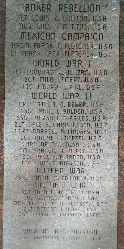 Iowa Medal of Honor Recipients Marker image. Click for full size.