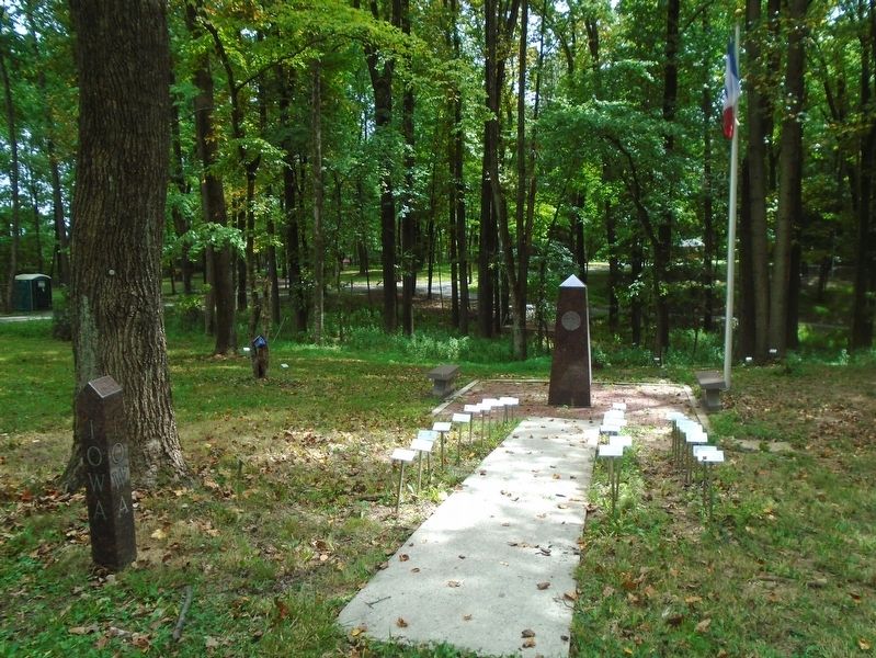 Iowa Medal of Honor Recipients Memorial Plaza image. Click for full size.