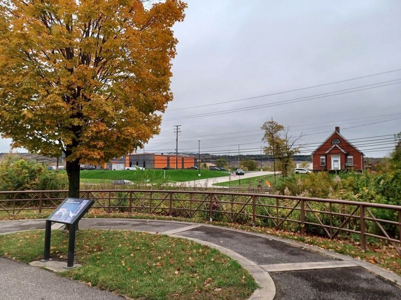 Growing the community Marker and Schoolhouse image. Click for full size.
