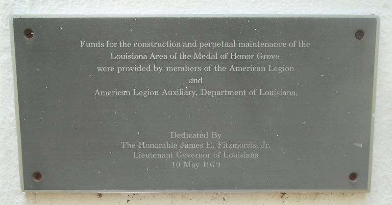 Louisiana Medal of Honor Recipients Dedication Marker image. Click for full size.