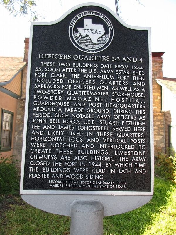 Officers Quarters 2-3 and 4 Marker image. Click for full size.