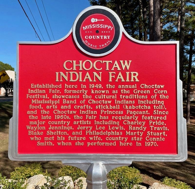 Choctaw Indian Fair Marker image. Click for full size.
