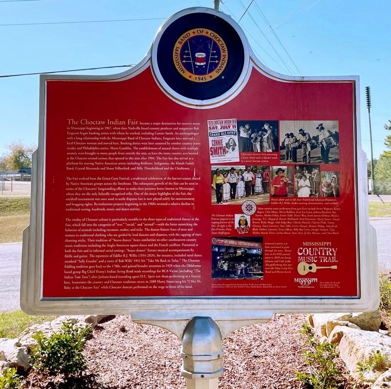 Choctaw Indian Fair Marker (reverse) image. Click for full size.