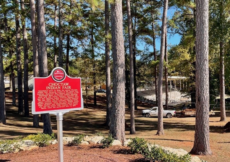 Choctaw Indian Fair Marker image. Click for full size.
