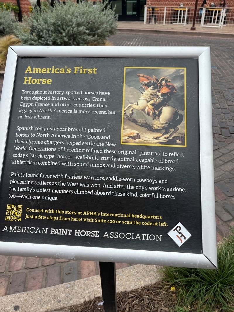 America's First Horse Marker image. Click for full size.
