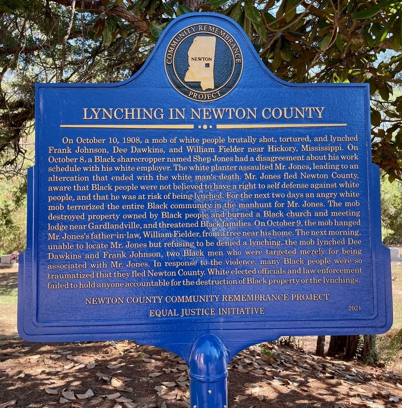 Lynching in Newton County Marker image. Click for full size.