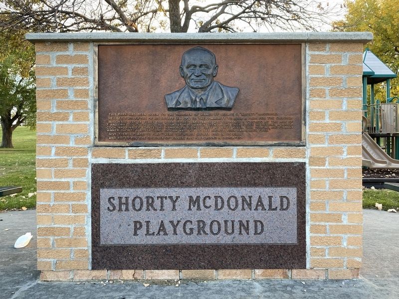 Shorty McDonald Playground Marker. Click for full size. Shorty McDonald Playground Marker image. Click for full size.