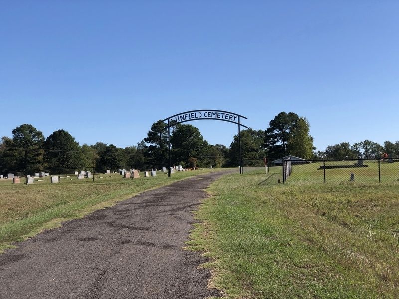 Winfield Cemetery Entrance Arch image. Click for full size.