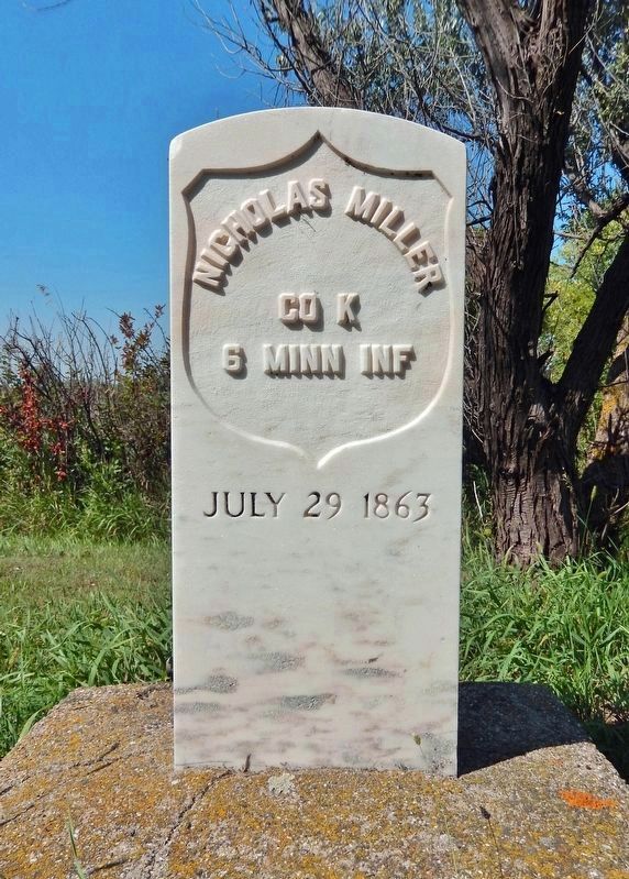 Nicholas Miller Headstone image. Click for full size.