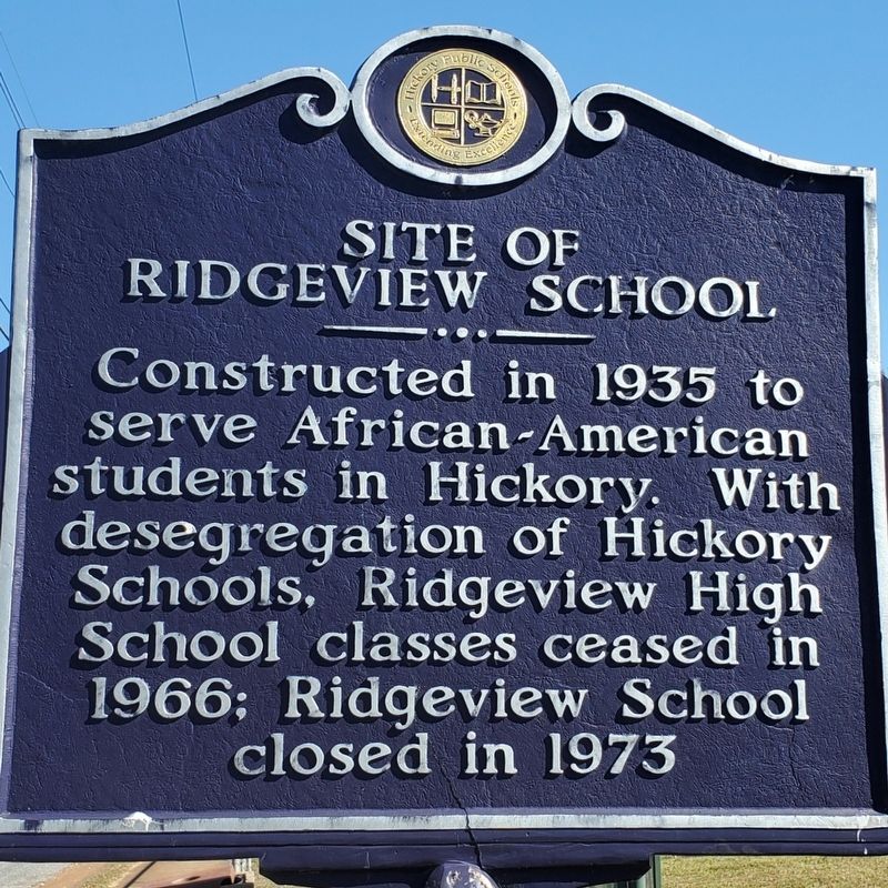 Site of Ridgeview High School Marker image. Click for full size.
