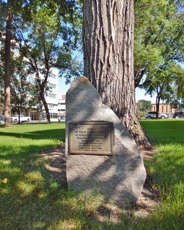 Site of First Court House of Burleigh County, Dakota Territory Marker image. Click for full size.