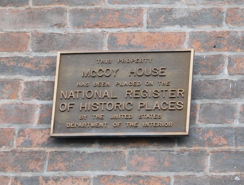 National Register Plaque on the McCoy House image. Click for full size.