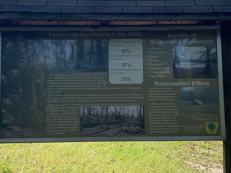 Forest Industry History in the Delta Marker image. Click for full size.