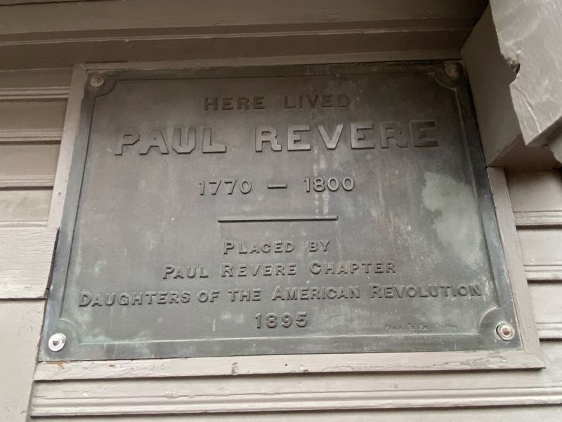 Here Lived Paul Revere Marker image. Click for full size.