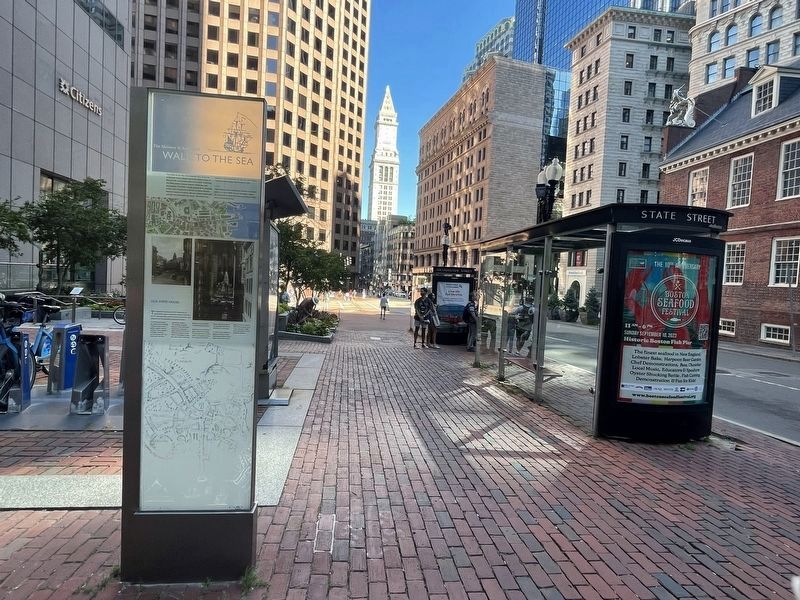 The Norman B. Leventhal Walk to the Sea Marker image. Click for full size.