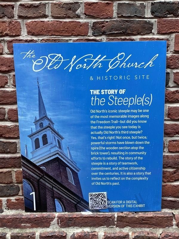 The Old North Church & Historic Site Marker image. Click for full size.