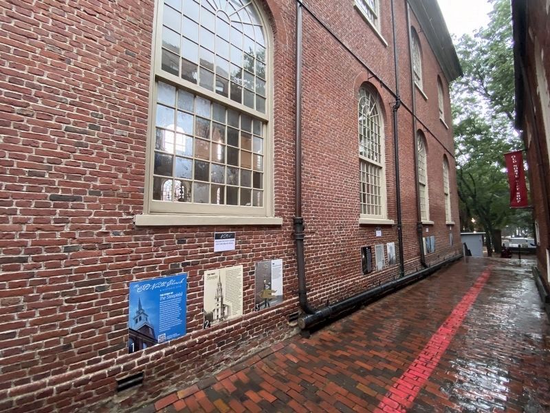 The Old North Church & Historic Site Marker image. Click for full size.