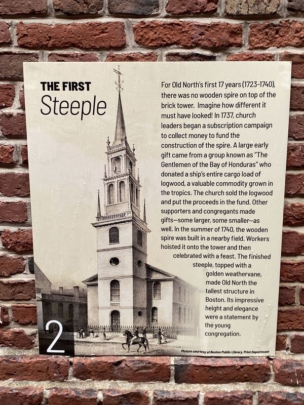 The First Steeple Marker image. Click for full size.