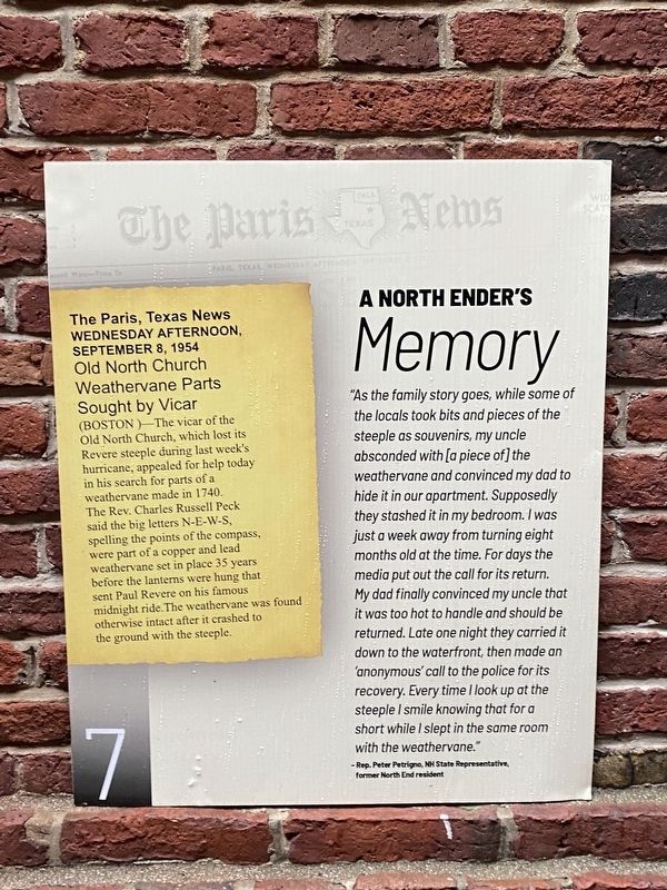 A North Ender's Memory Marker image. Click for full size.