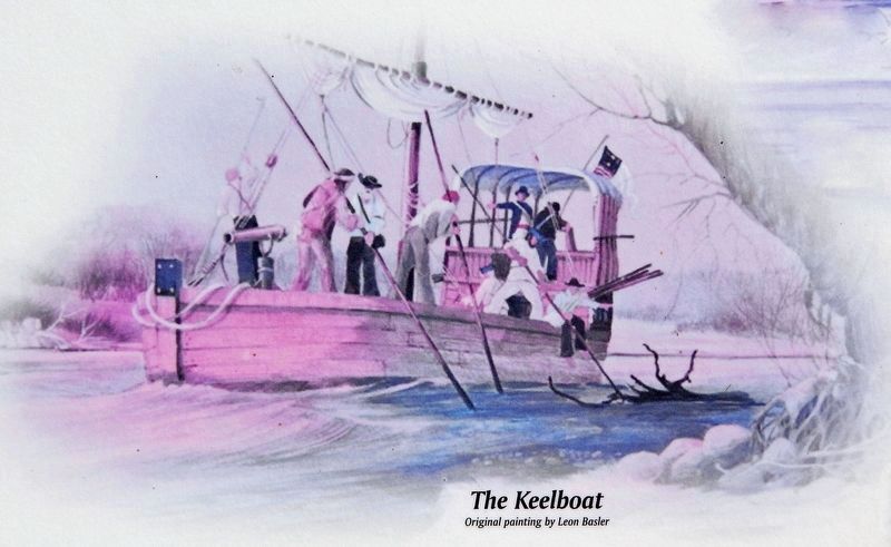 Marker detail: The Keelboat image. Click for full size.
