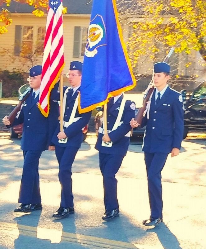 Woodrow Wilson HS Air Force JROTC Color Guard adding a mMilitary flavor image. Click for full size.