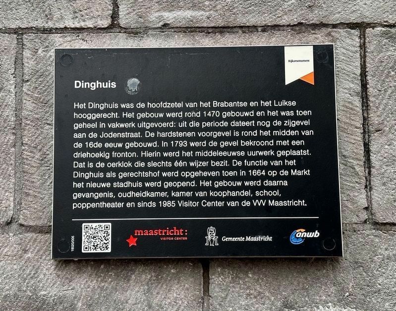 Dinghuis / Ding House Marker image. Click for full size.