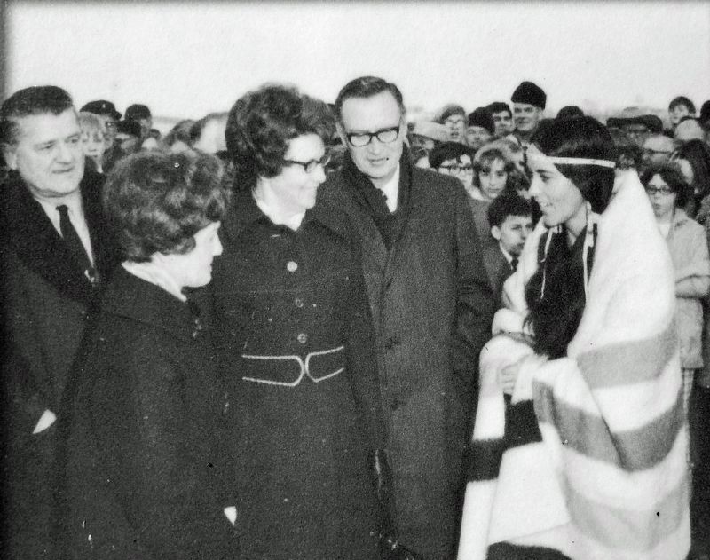 Marker detail: Walter R. Hjelle Bridge Dedication image. Click for full size.