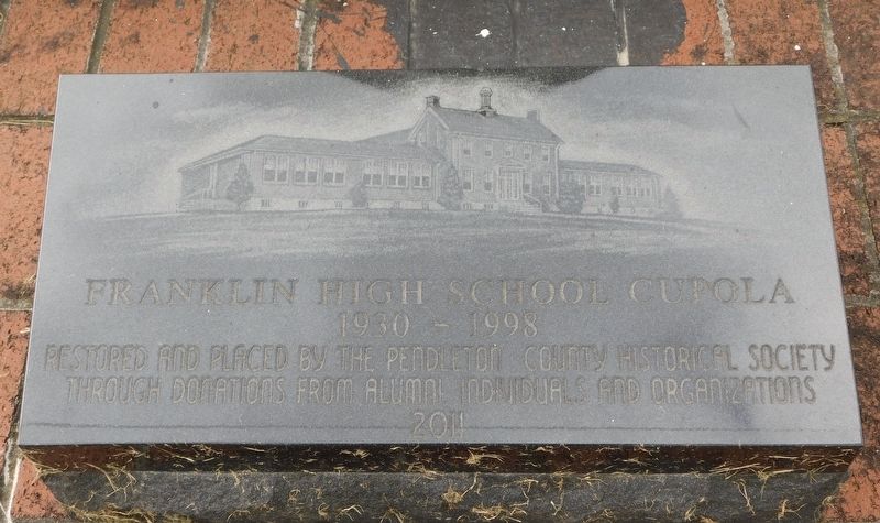 Franklin High School Cupola Marker image. Click for full size.