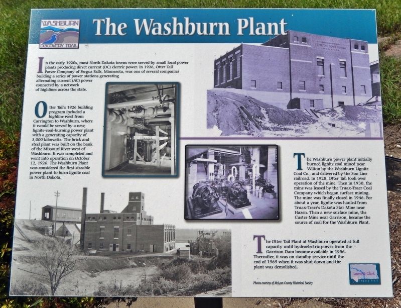 The Washburn Plant Historical Marker