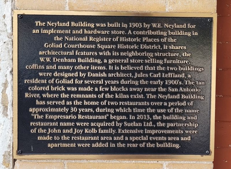Neyland Building Marker image. Click for full size.