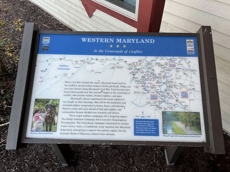 Western Maryland Marker. Click for full size. Western Maryland Marker image. Click for full size.
