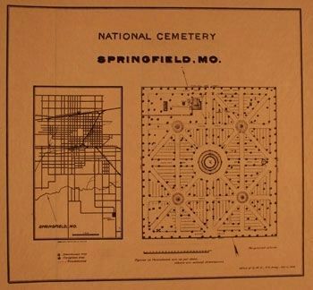1893 Site Plan of Springfield National Cemetery. Click for more information. 1893 Site Plan of Springfield National Cemetery image. Click for more information.