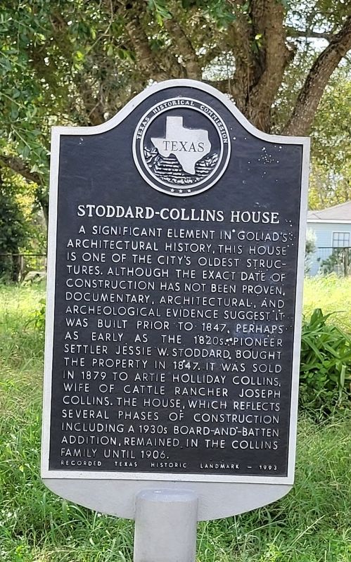 Stoddard-Collins House Marker image. Click for full size.