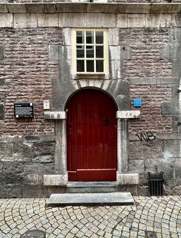 Huis de Ridder / House of Ridder Marker - wide view image. Click for full size.