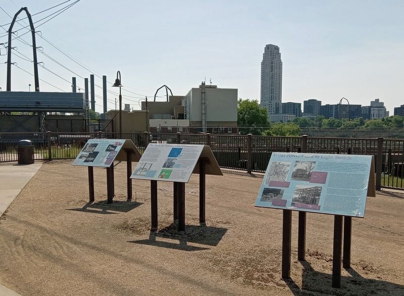 A Complex Family Tree Marker (left) in Water Power Park. Click for full size. A Complex Family Tree Marker (left) in Water Power Park image. Click for full size.