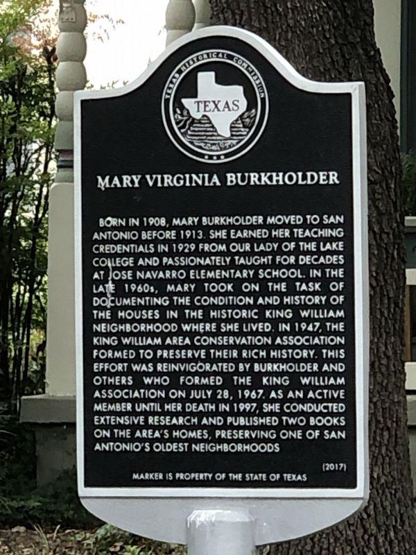 Mary Virginia Burkholder Marker image. Click for full size.
