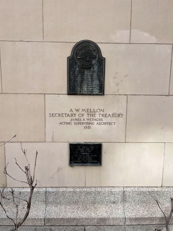 Start of Seattle Fire Site Marker. Click for full size. Start of Seattle Fire Site Marker image. Click for full size.