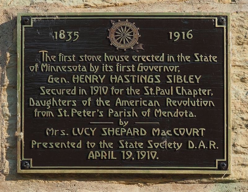 The First Stone House Marker image. Click for full size.