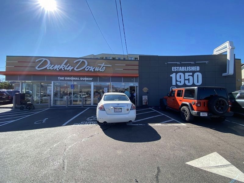 Site of the Original Dunkin Donuts Marker image. Click for full size.
